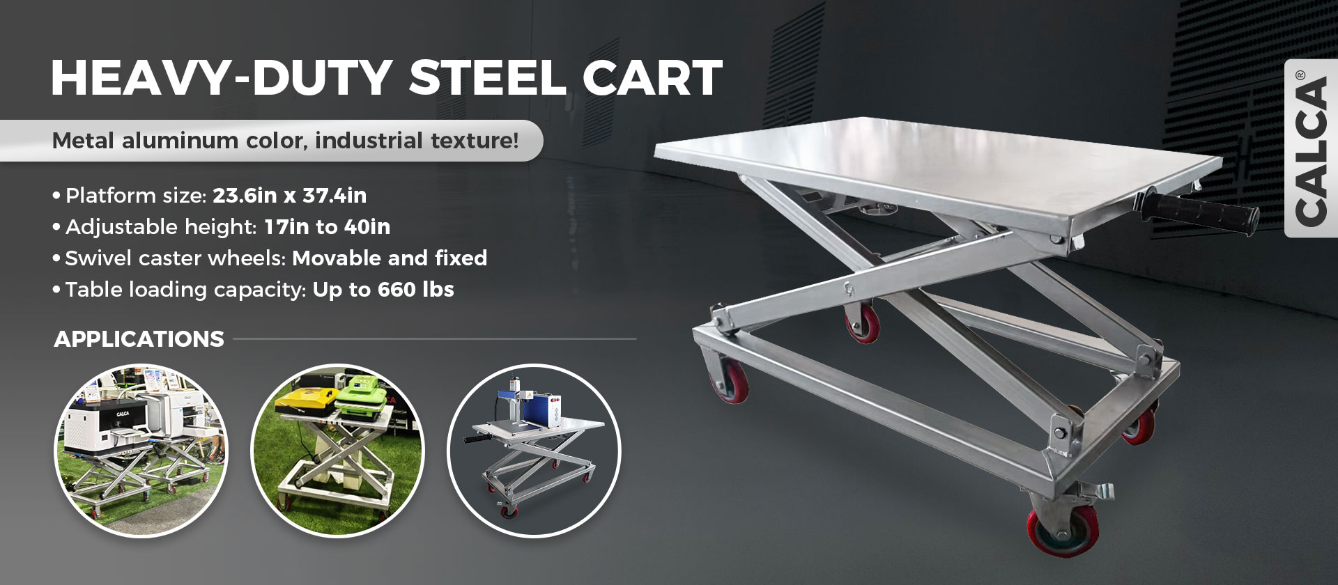 Heavy-Duty Steel Cart