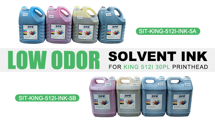 King 512i 30PL Printhead Low Odor Solvent Ink