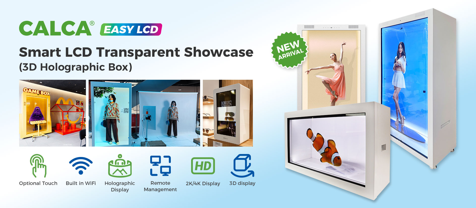 Smart LCD Transparent Showcase