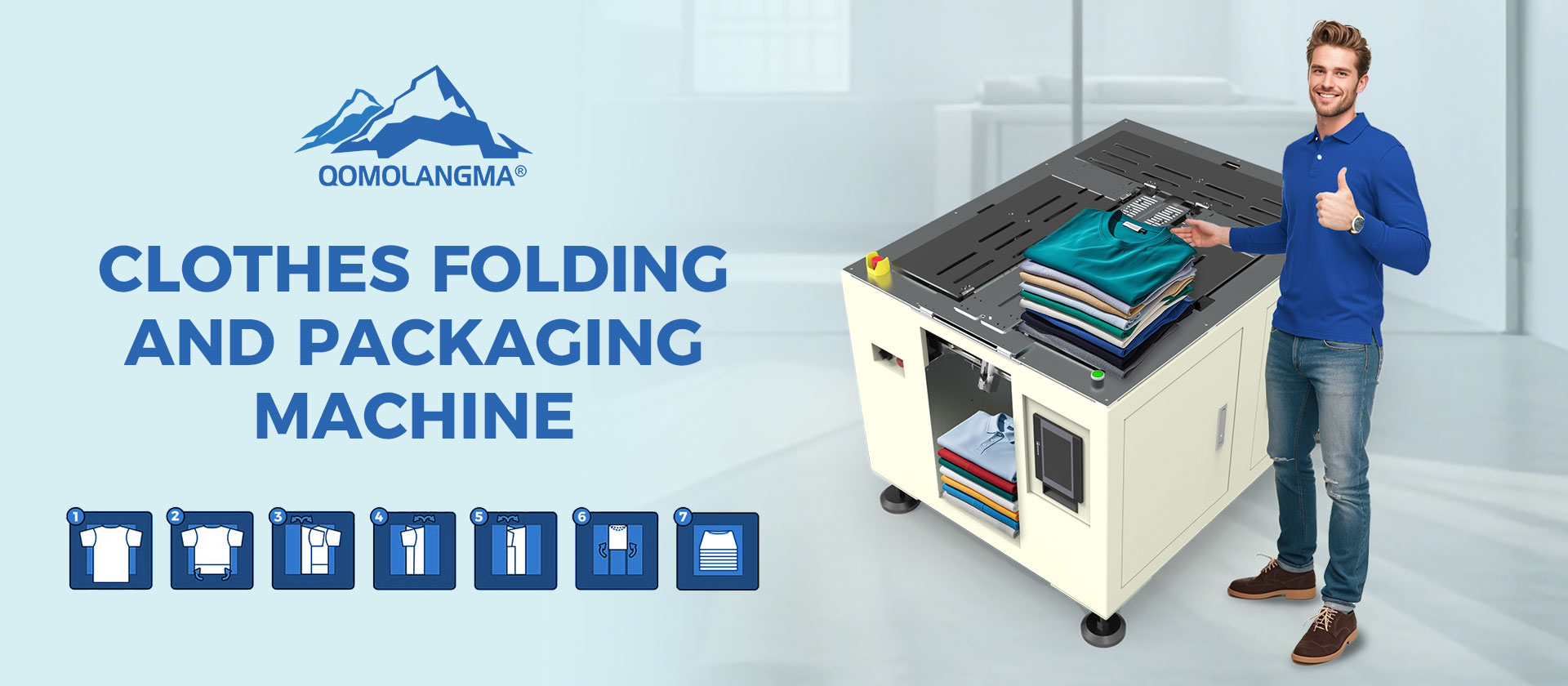 CLOTHES FOLDING AND PACKAGING MACHINE
