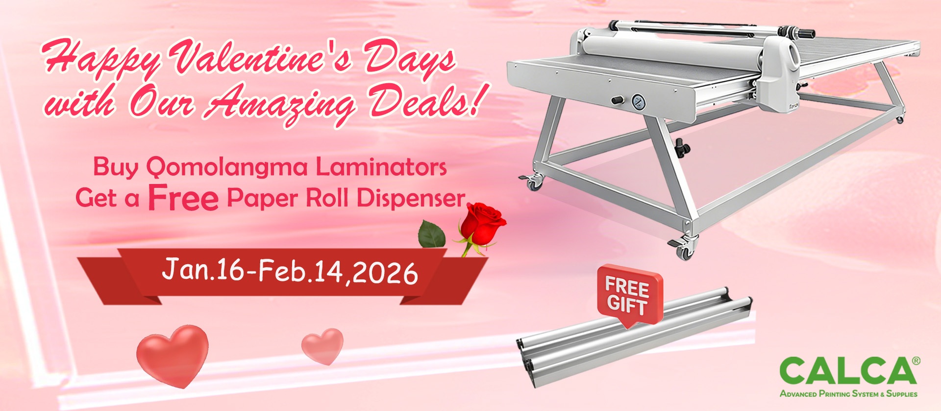 Buy Qomolangma Laminators get a Free Paper Roll Dispenser