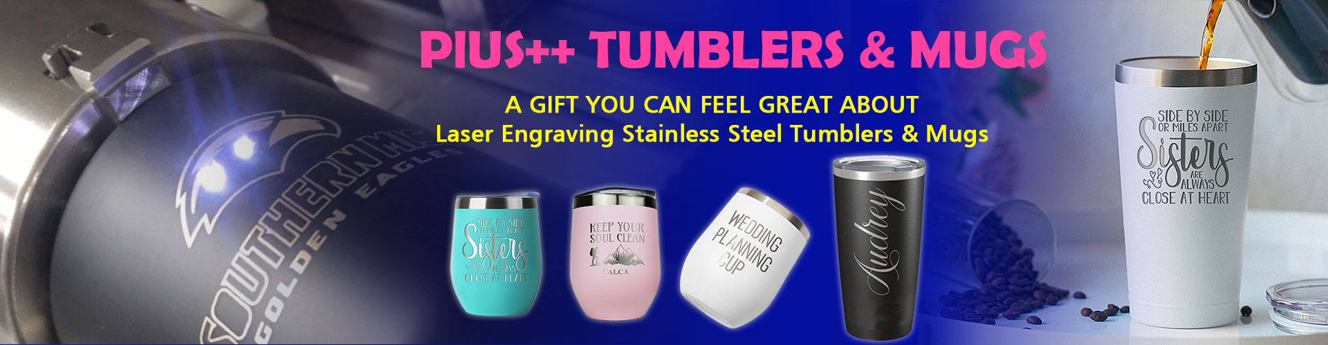 Engraving SS Tumblers and Mugs Blank