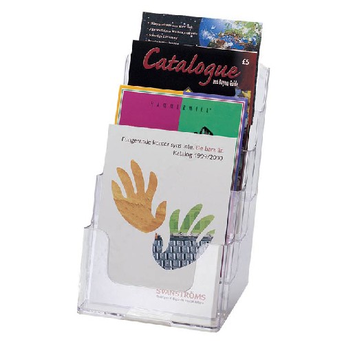 4pcs/Parcel A5 Size 4 Tier Plastic Literature Holder