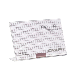 L-Shaped Desk Label 3.3" x 2.2" (83 x 55mm)