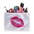 6.3" x 9" Glitter Sublimation Printing Cosmetics Canvas Makeup Bag