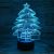 3D acrylic Lamp, with 7 Color Changes, Dimmable LED Night Lamp, Remote Control and Smart Touch Christmas Tree