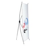 Round Bar Classic X Banner Stand (31.5"x71")