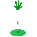 Plataforma de plástico Wobbler Clip POP Clips de papel de plástico (verde) 18 cm