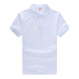 Playera Polo para Mujer de Algodón en Blanco 10pcs/pack