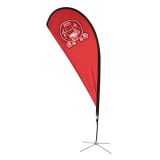 4m Teardrop Banner with Cross Base