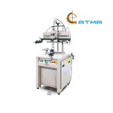 220V 350W ATMA Pneumatic Mini Curve Screen Printer Screen Printing Press(Diameter:ϕ5.7"x7.9" )