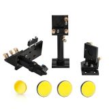 CO2 Laser Head Set with 1Pcs Laser Focus Lens 20mm + 3Pcs Mirror 25mm for Cutter