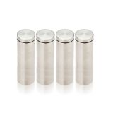 12x40mm Base de Acero Inoxidable para Montar Vidrio en Paredes 4pc/pack