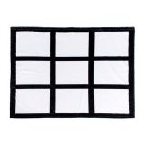 30" x 40" Sublimation Blank 9 Panel Photo Blankets 4PCS