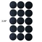 2.28" 15pcs Self Adhesive Heat-resisting Rubber Coaster Round Black Rubber Bottoms for 20oz Skinny Tumbler