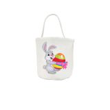 10pc 9"x9" Linen Sublimation Blank Easter Bucket