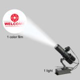 30W Black  Desktop or Mountable LED Gobo Projector Advertising Logo Light (with Custom 1 Color Rotating Glass Gobos)