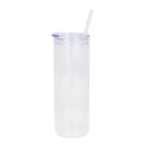 25oz Sublimation Blank Transprent Glass Tumbler Plastic Cover