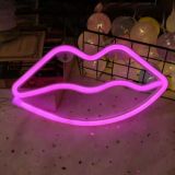 LED Lip Neon Sign, Size - 27x14.5 cm