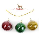 CALCA 100  PCS 3.74" x 2.95"x 1.97" Christmas Ornaments Clear Christmas Glass Balls Decorative Christmas Tree Ornaments Holiday Party