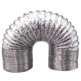 150mm x 1.5m Aluminium Foil Ventilation Ducting Flexible Fan Ducting  Hose for Laser Engraving Machine Extractor Fan, Cooker Hood