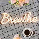 CALCA LED Neon Sign Breathe Sign USB 5VDC  Size- 17X6inches (Warm white)