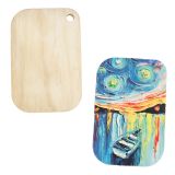 CALCA 20pcs Sublimation PlyWood&Bamboo Rectangular Cutting Board (Rounded Corner)