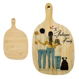 CALCA 20pcs Sublimation Irregular Oval PlyWood＆Bamboo Paddle Serving Board