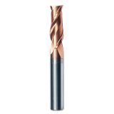 Universal 2-Edge Carbide End Milling Cutter CNC AlCr Coating Tool