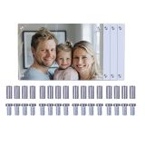 CALCA 18 Pack 11.8in x 15.7in Sublimation Blank Personalized Printing Blank Glass Photo Frame for Sublimation Decorative with Hanging Accessories for Home Decor