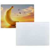 US Stock CALCA 12pcs 11in x 7.9in Sublimation Blanks Boards Tempered Glass Cutting Board Sublimation Blanks with White Coating