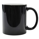 CALCA 11oz Sublimation Blank Full Color Changing Mugs Black High Glossy Sublimation Coffee Mugs,Magic Cups
