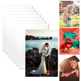 CALCA 8"*12" 20pcs Sublimation Blanks Aluminum Sheet Right-angle Metal Sheet White Glossy Sheet 0.45mm Thickness