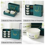 Green Bear 4.5" Ceramic Gift Bowl Set