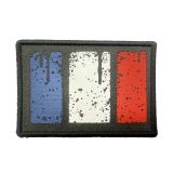 Dual-Face Hook & Loop Patch with 3D HF UV Printed Logo & Screen-Printed Flag