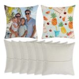 US Stock-CALCA 10PCS 15.75"x15.75" Blank Linen Pocket Pillowcase Cushion Covers - Sublimation & DTF Printable for Custom Designs(Local Pick-Up)