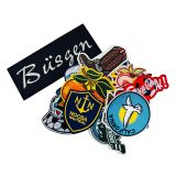 3 x 3 Inch Custom Embroidered Patch, Heat-Press / Iron-on Personalized Embroidered Patch