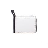 10PC Sublimation Blank White PU Leather Wallet Coin Purse-4.3 x 3.35in