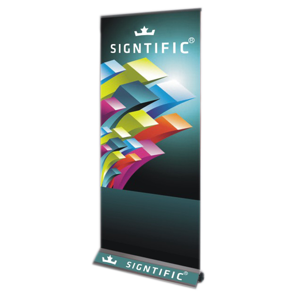 33" W x 95" H High Quality Dismountable Base Roll Up Banner Stand (Stand Only)