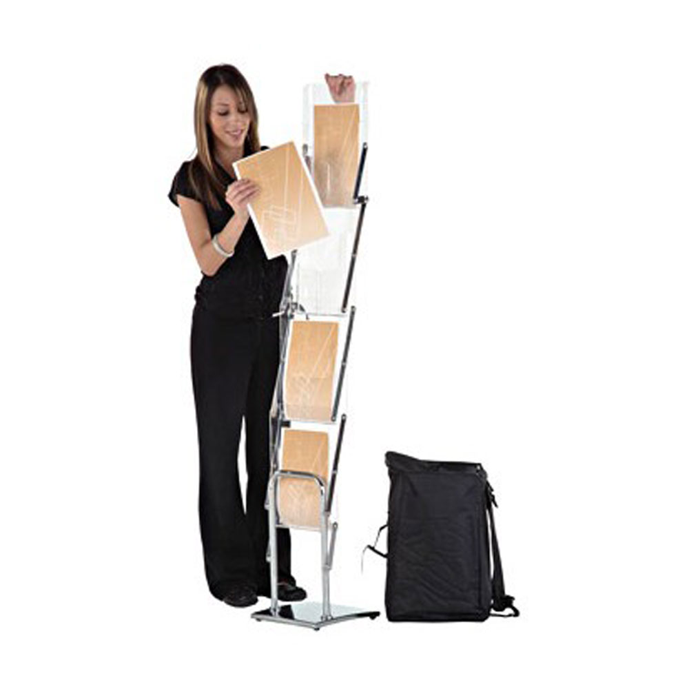 Portable Acrylic Folding Magazine Holder