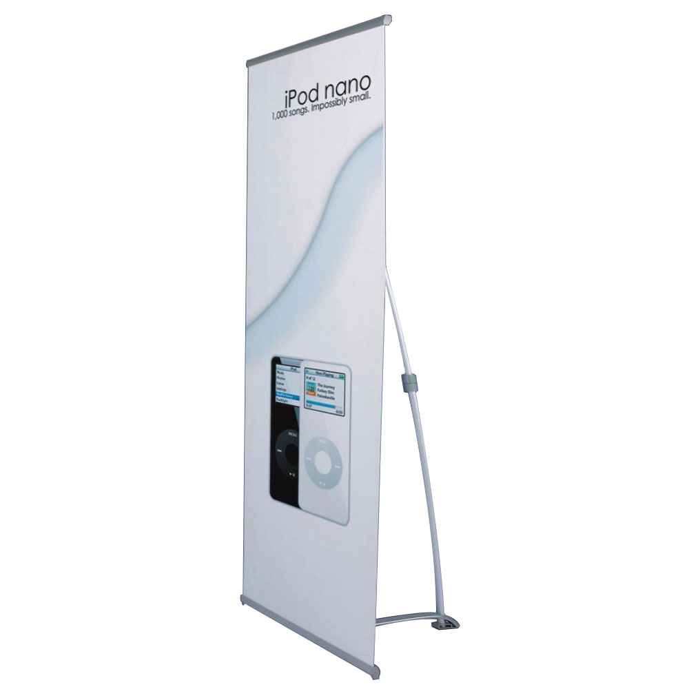 35.4" x 82.7" Iron Base L Banner