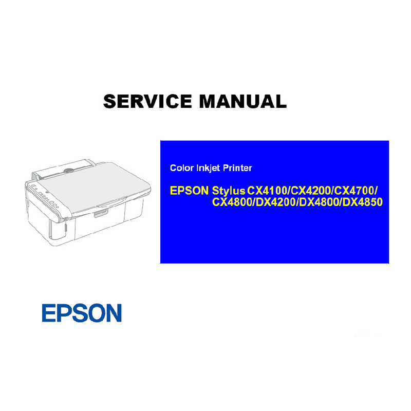 Инструкция по эксплуатации EPSON CX4100 4200 4700 4800/DX4200 4800 4850 (англ.яз.)