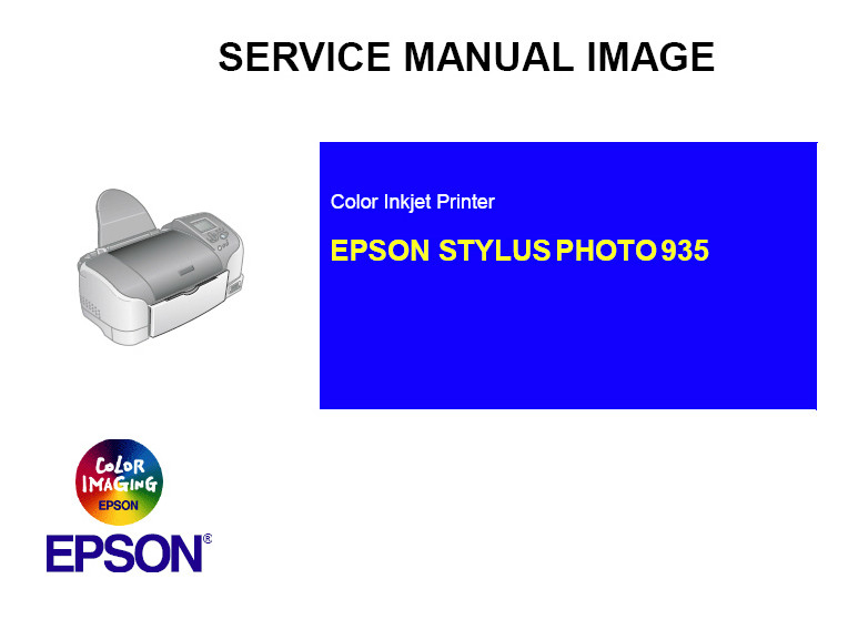 Инструкция по эксплуатации EPSON Stylus Photo 935 (англ.яз.)