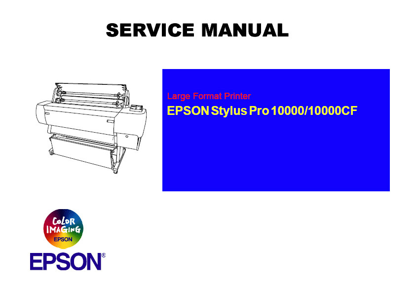 Инструкция по эксплуатации EPSON Stylus Pro 10000/10000CF (англ.яз.)