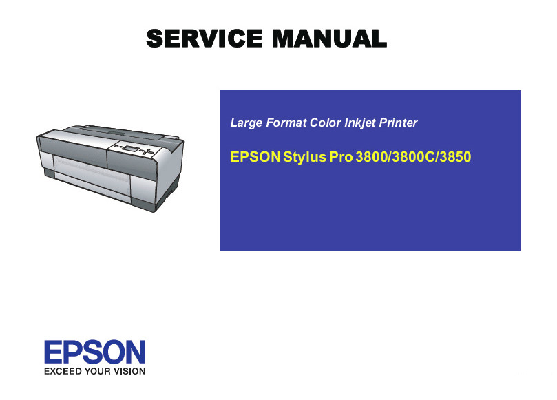 EPSON Stylus Pro 3800 3800C 3850 Printer English Service Manual