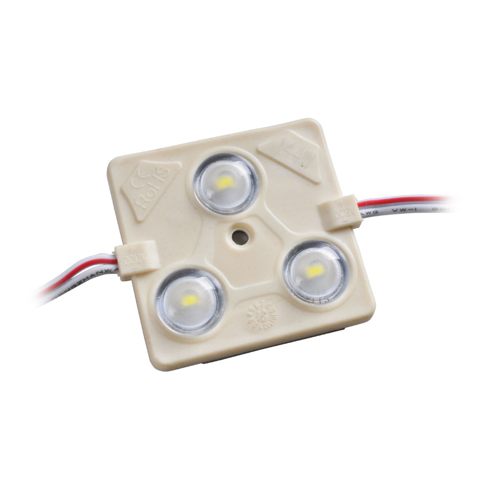 Влагозащищенный LED модуль SMD 5730 для световых коробов (3 LED; белый свет; 1,44Вт; 44x43мм)