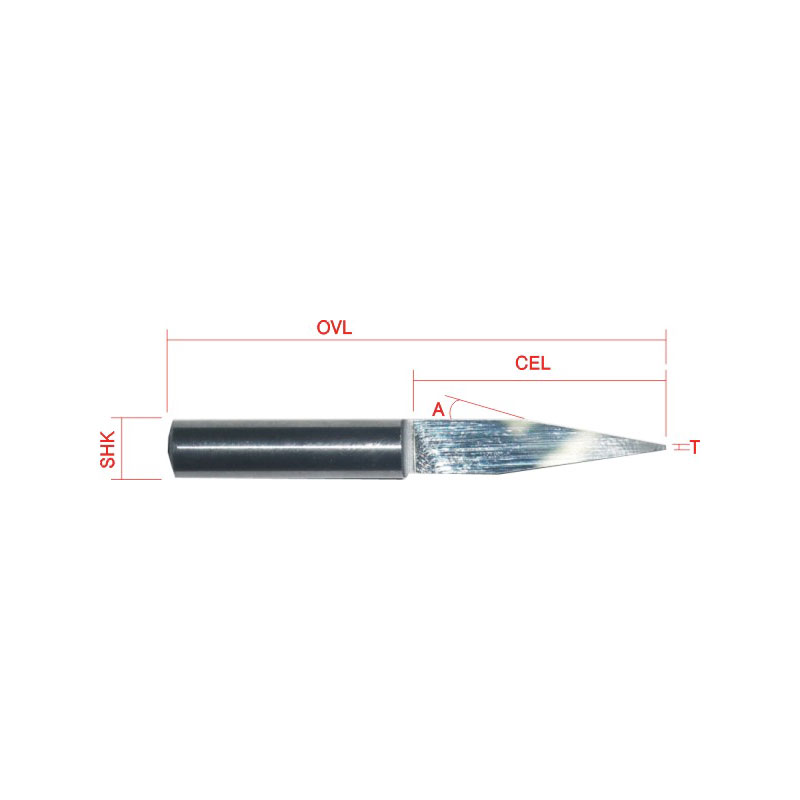 Long Cel Flat Bottom Engraving Bits