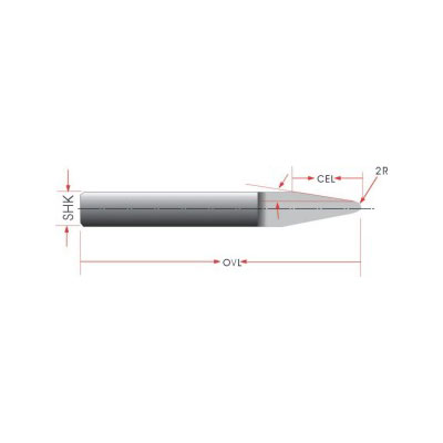 Radiused Bottom Engraving Bits