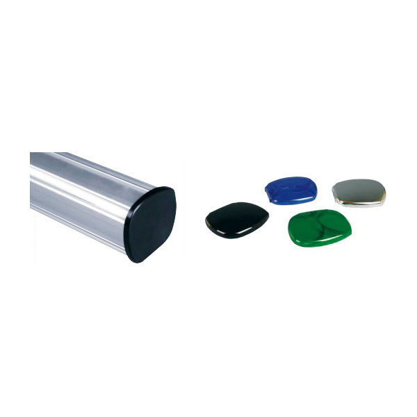 33" W x 79" H Black Cap Heavy Base Roll Up Banner Stand (Stand Only)