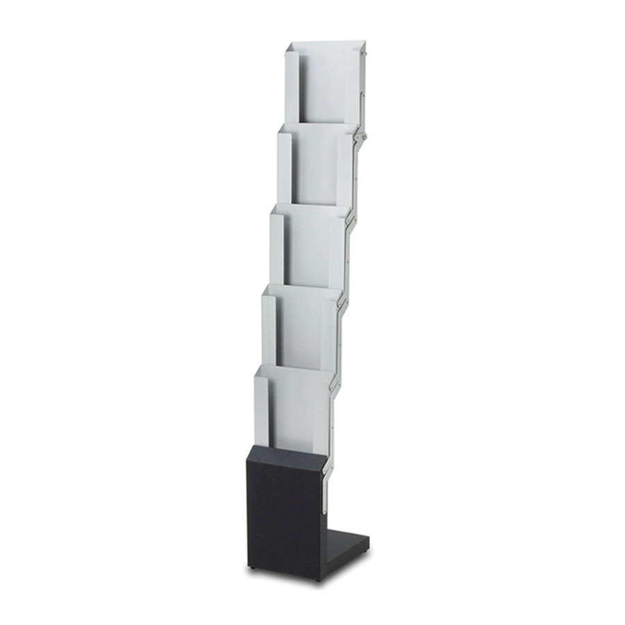 Folding Brochure Stand with Five Pockets
